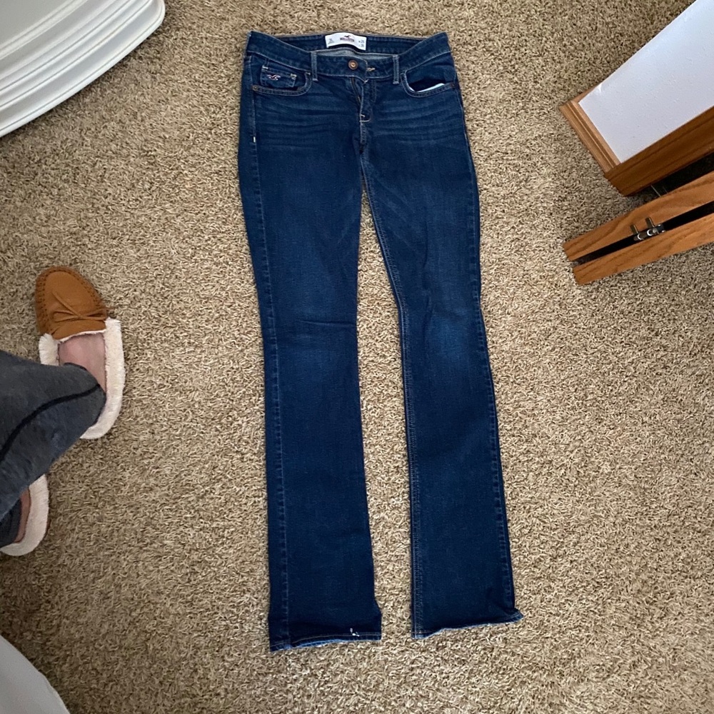 Hollister low rise boot cut jeans.